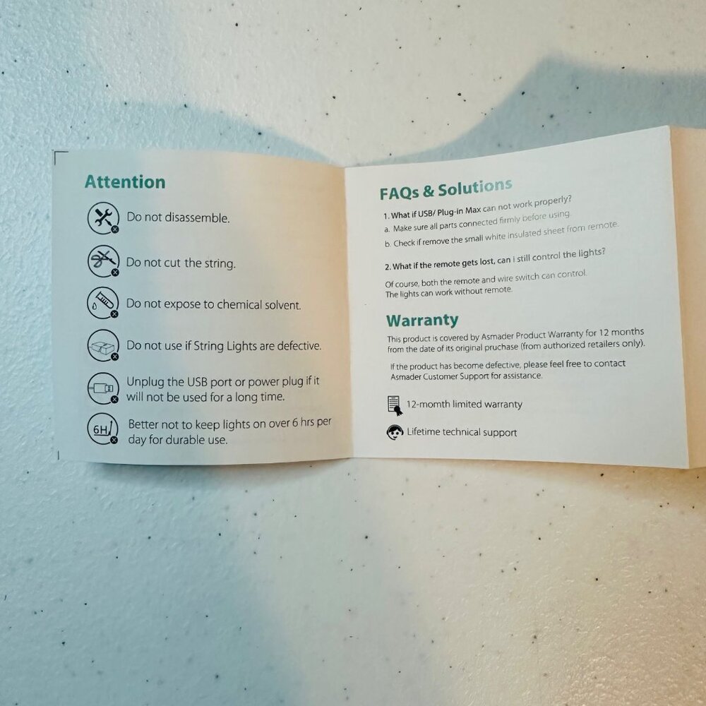 USB LED String Lights With Remote Control & Power Adapter Multiple Color Modes - Picture 6 of 7